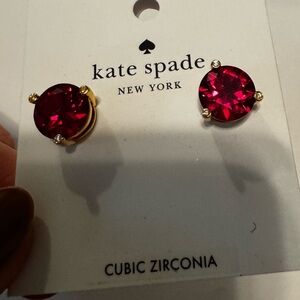 Kate Spade Red Stud Earrings